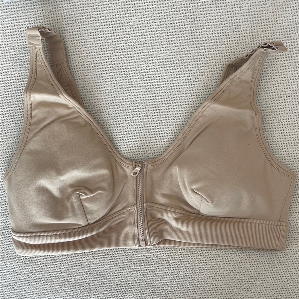 Slick Chicks wireless front zip lounge bra size Large - Picture 4 of 10